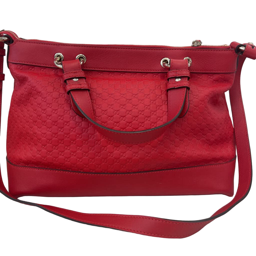 Gucci Micro Guccisima Red Valentine HANDBAGS red