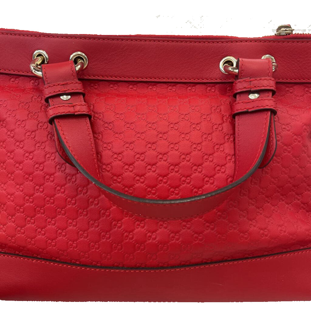 Gucci Micro Guccisima Red Valentine HANDBAGS red