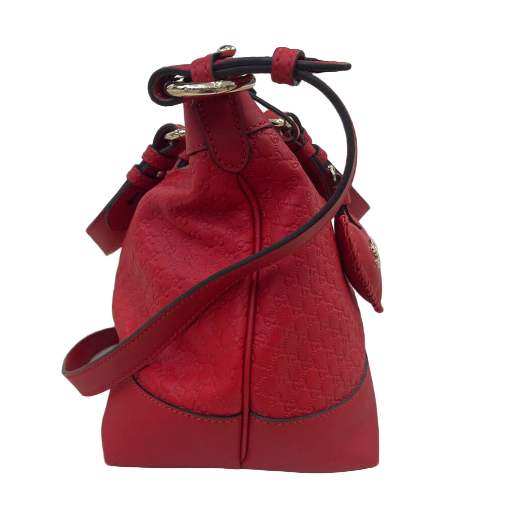 Gucci Micro Guccisima Red Valentine HANDBAGS red