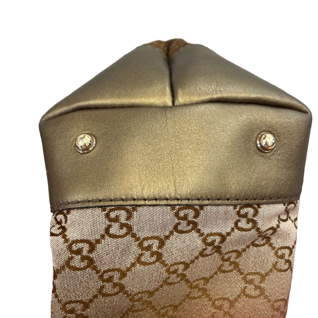 Gucci Monogram Lurex HANDBAGS gold