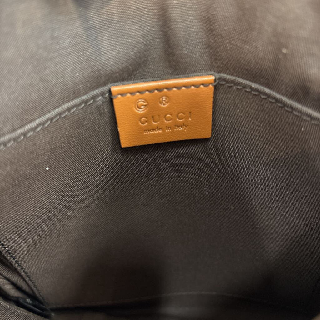 Gucci Gussima Leather Crossbody HANDBAGS Small Brown