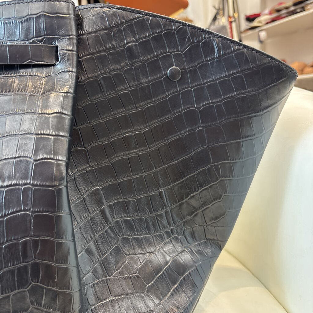 Demellier HANDBAGS Croc Black