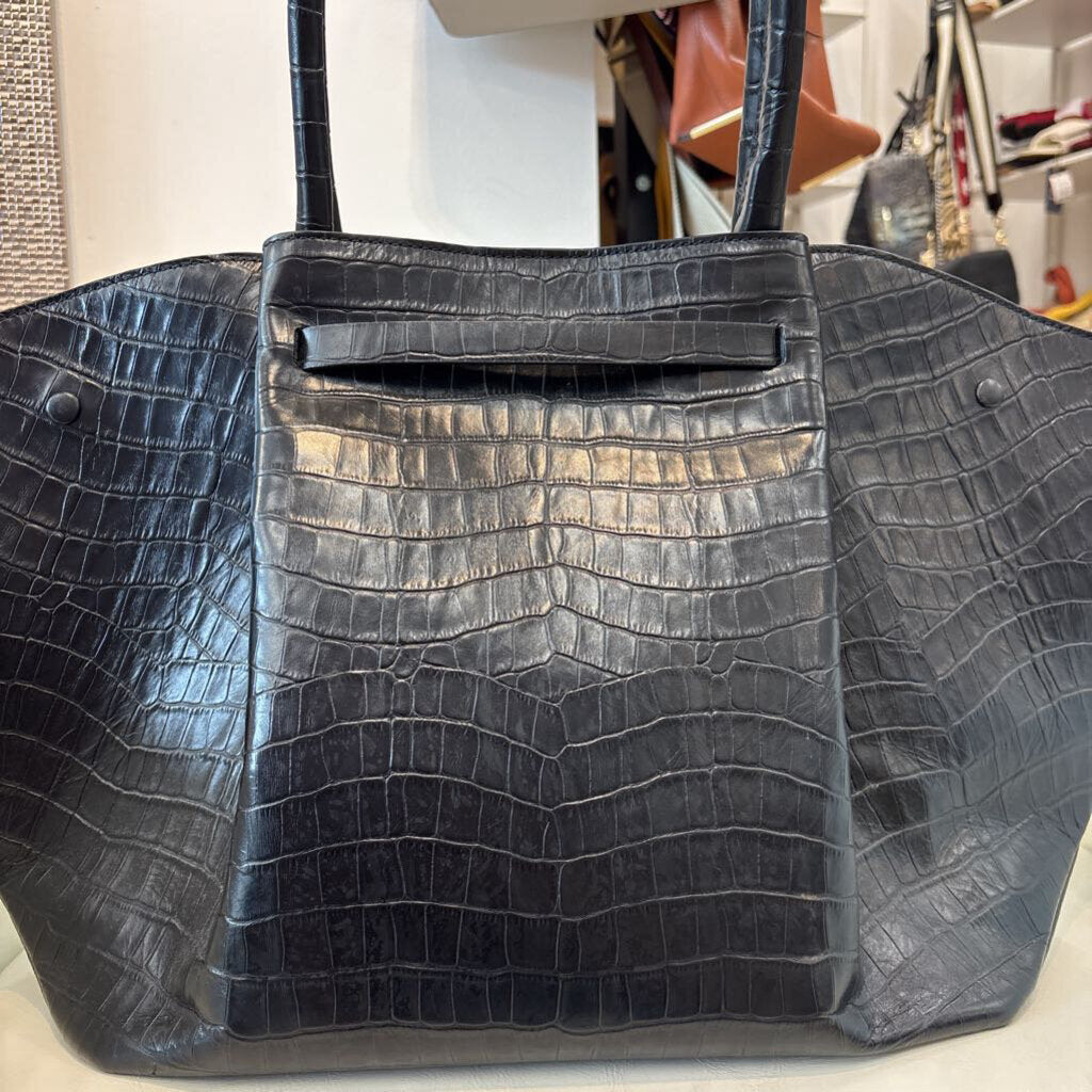 Demellier HANDBAGS Croc Black