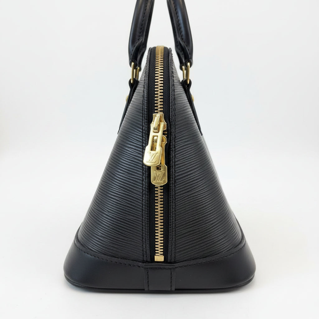Louis Vuitton Alma HANDBAGS PM Black Epi