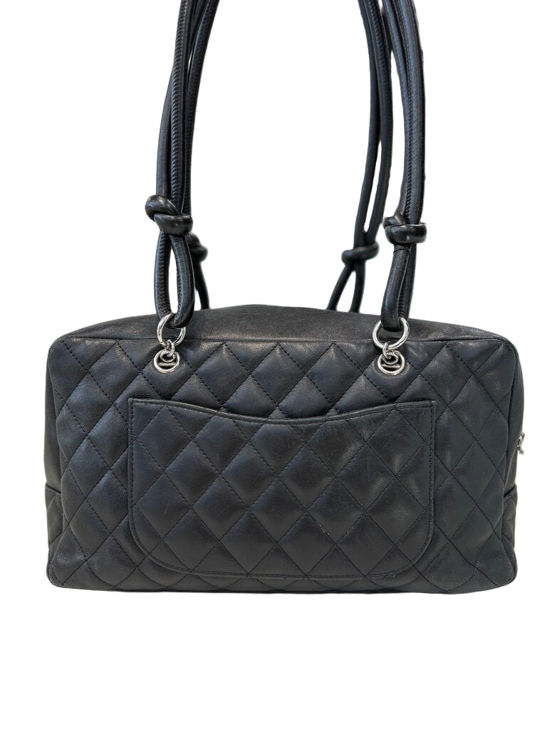 Chanel Cambon Bowler Bag HANDBAGS black