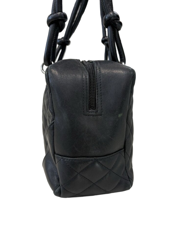 Chanel Cambon Bowler Bag HANDBAGS black