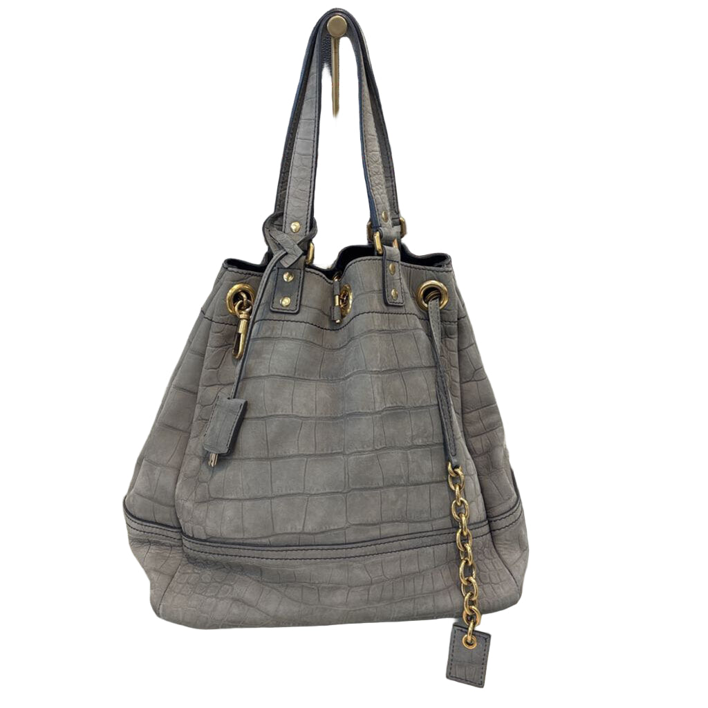 YSL HANDBAGS Grey Leather
