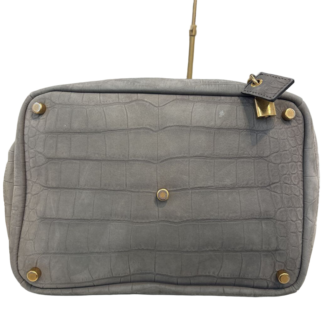 YSL HANDBAGS Grey Leather