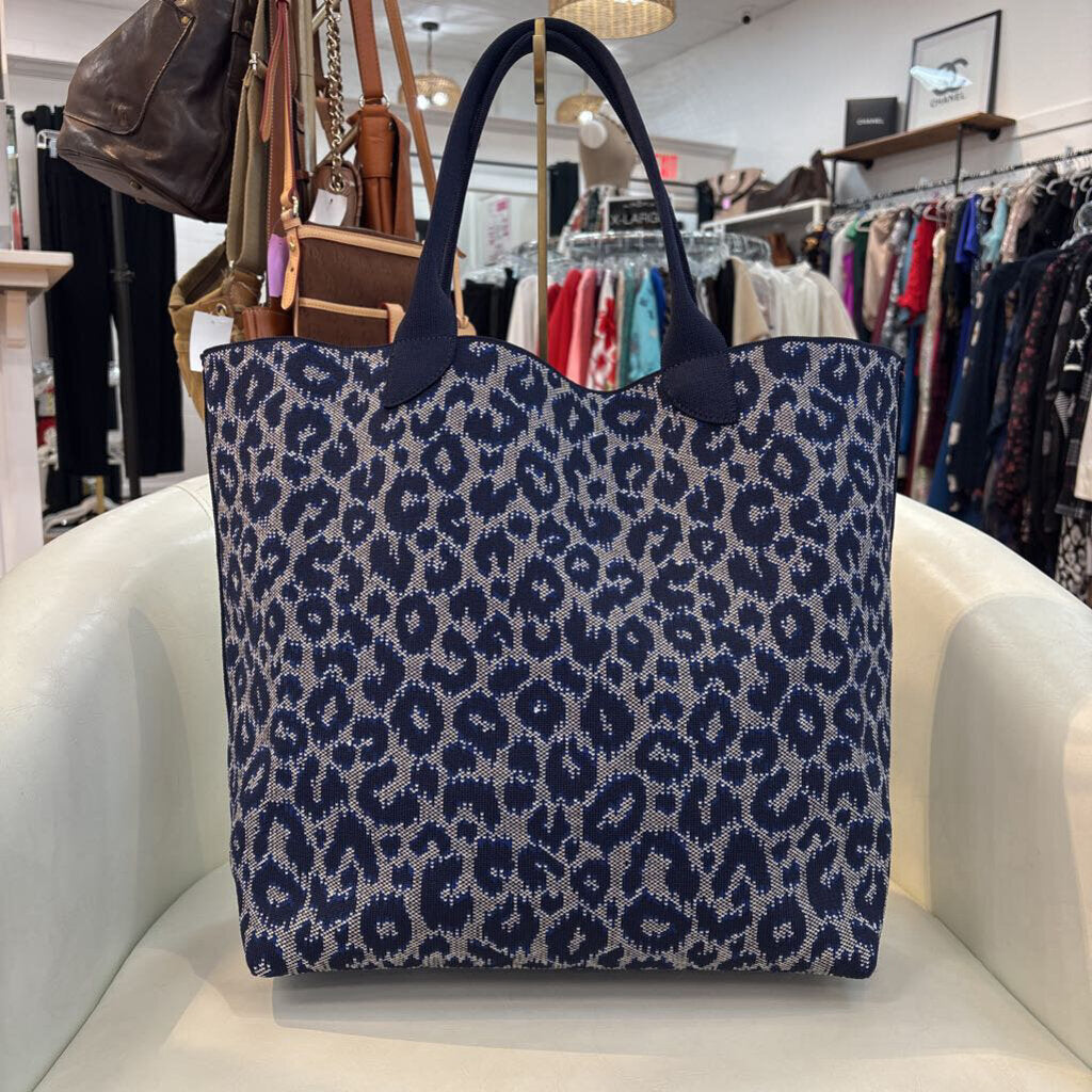 Rothys HANDBAGS blue cheetah