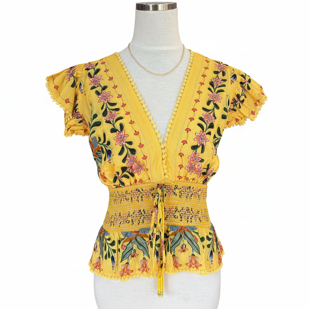 Farm Rio CLOTHING small yellow