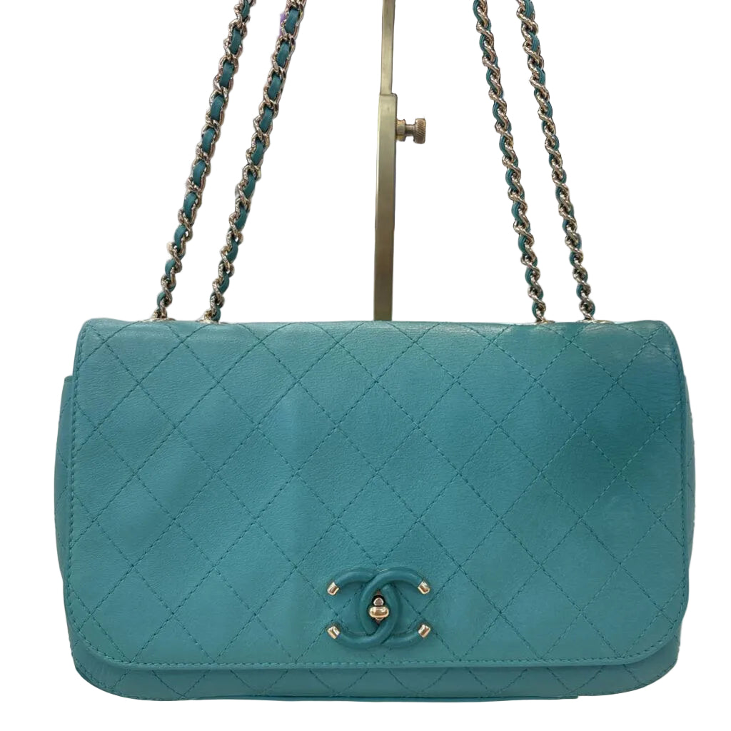 Chanel HANDBAGS teal
