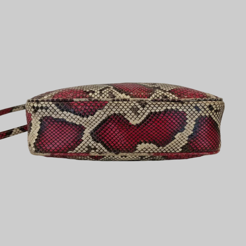 Gucci Marmont Matelasse HANDBAGS Red Snake