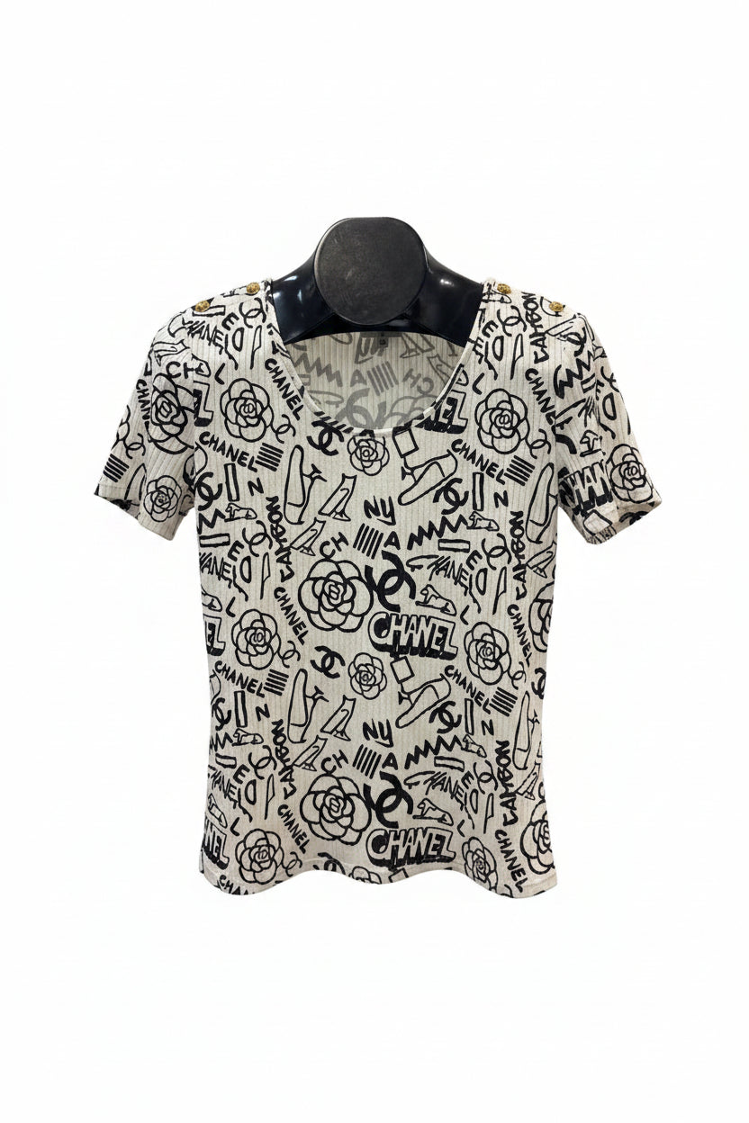 Chanel CLOTHING 40 black/white