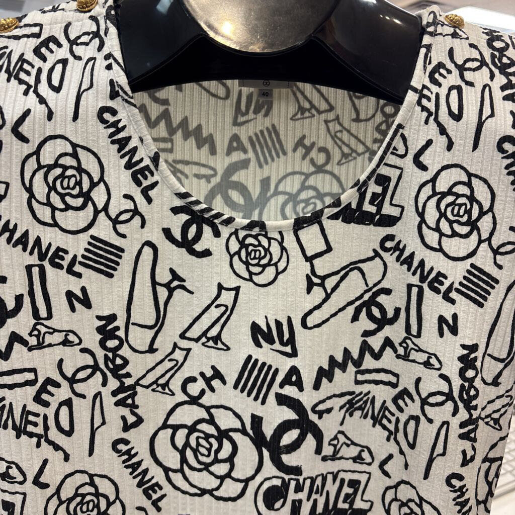 Chanel CLOTHING 40 black/white
