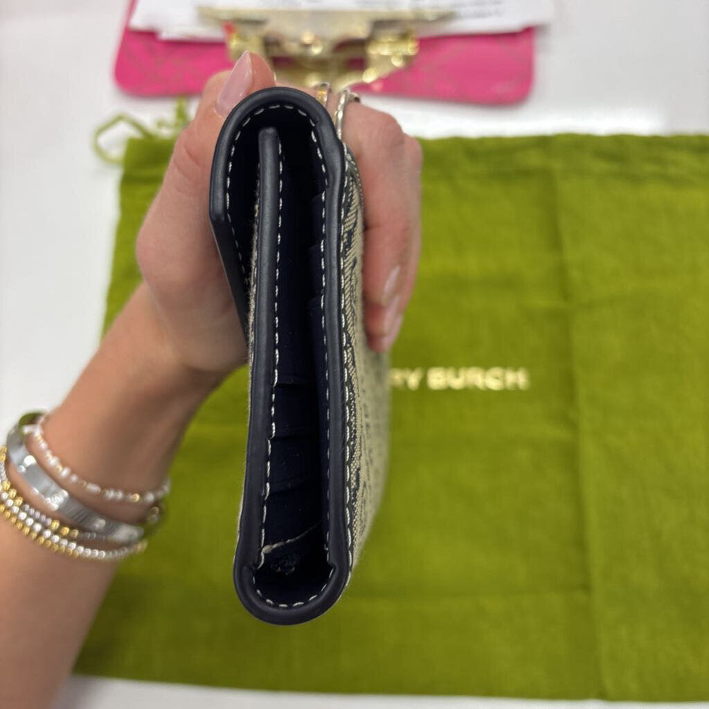 tory burch WALLET navy
