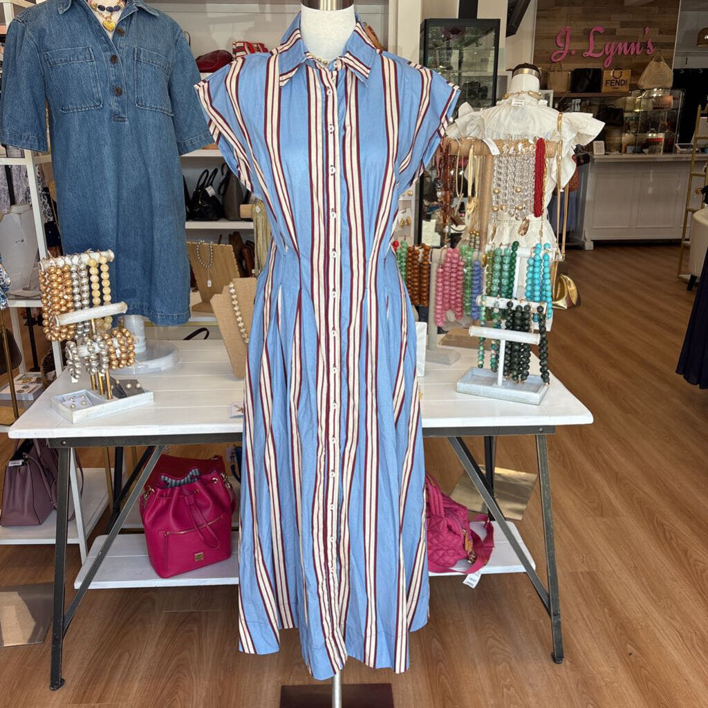 Dress to made in brazil CLOTHING medium Blue and white