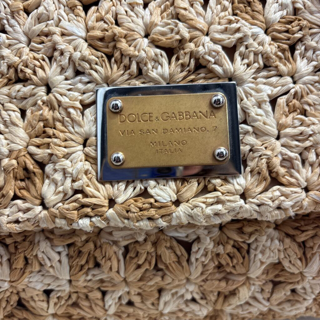 Dolce & Gabbana HANDBAGS woven tan
