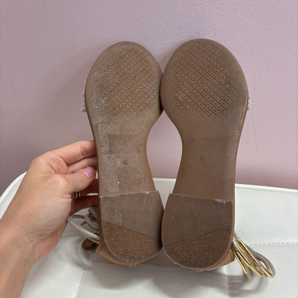 tory burch SHOES 6.5 gold