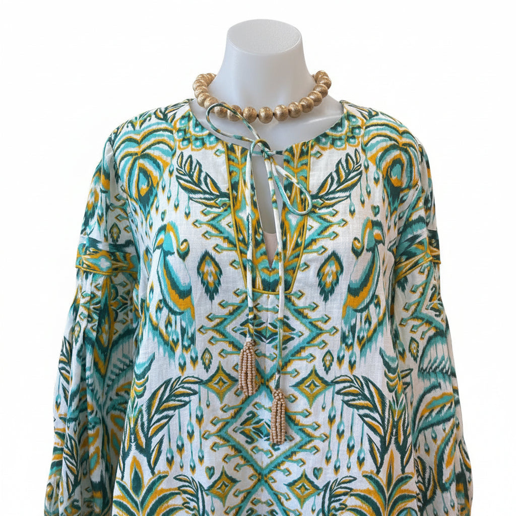Farm Rio CLOTHING L aqua