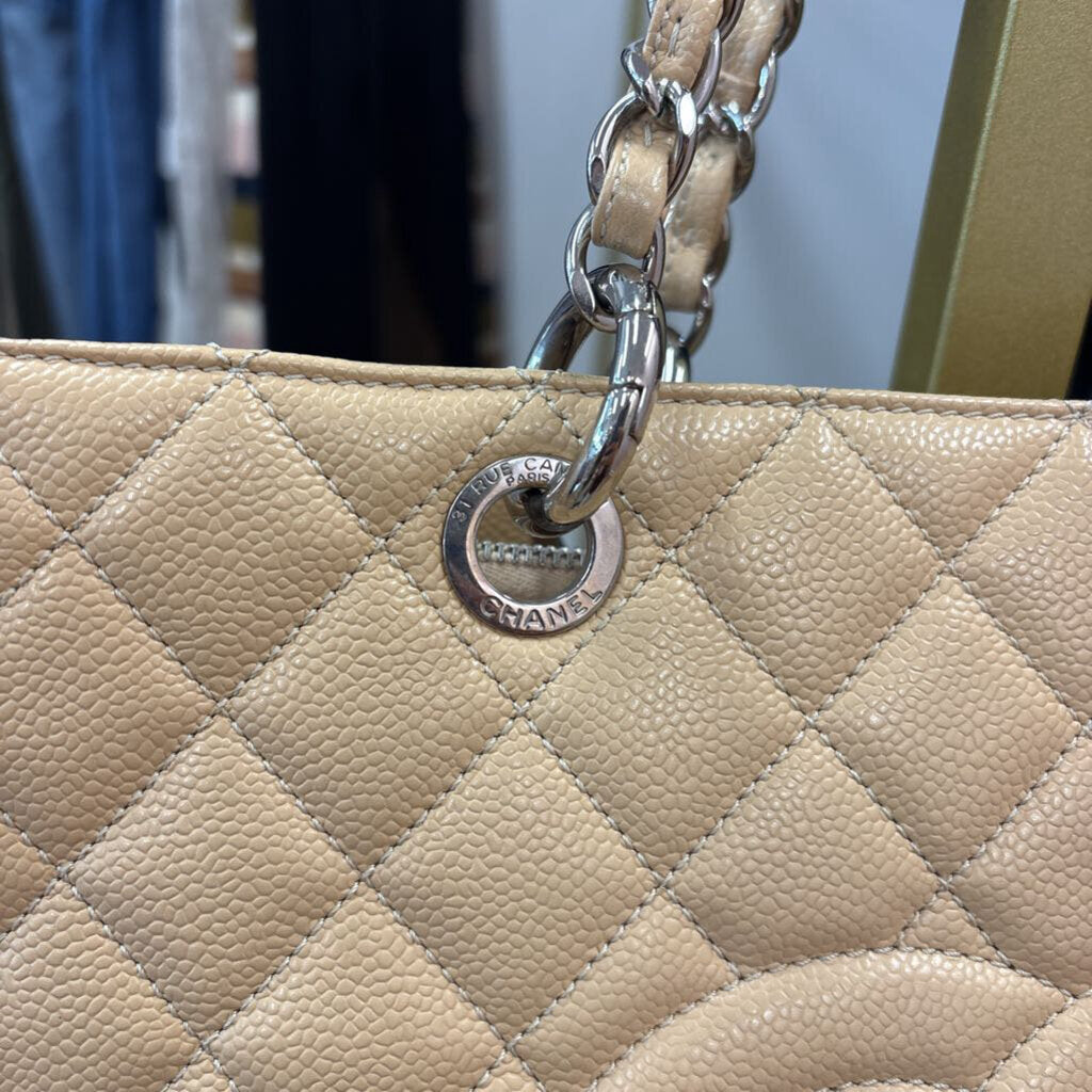 Chanel HANDBAGS Nude Leather