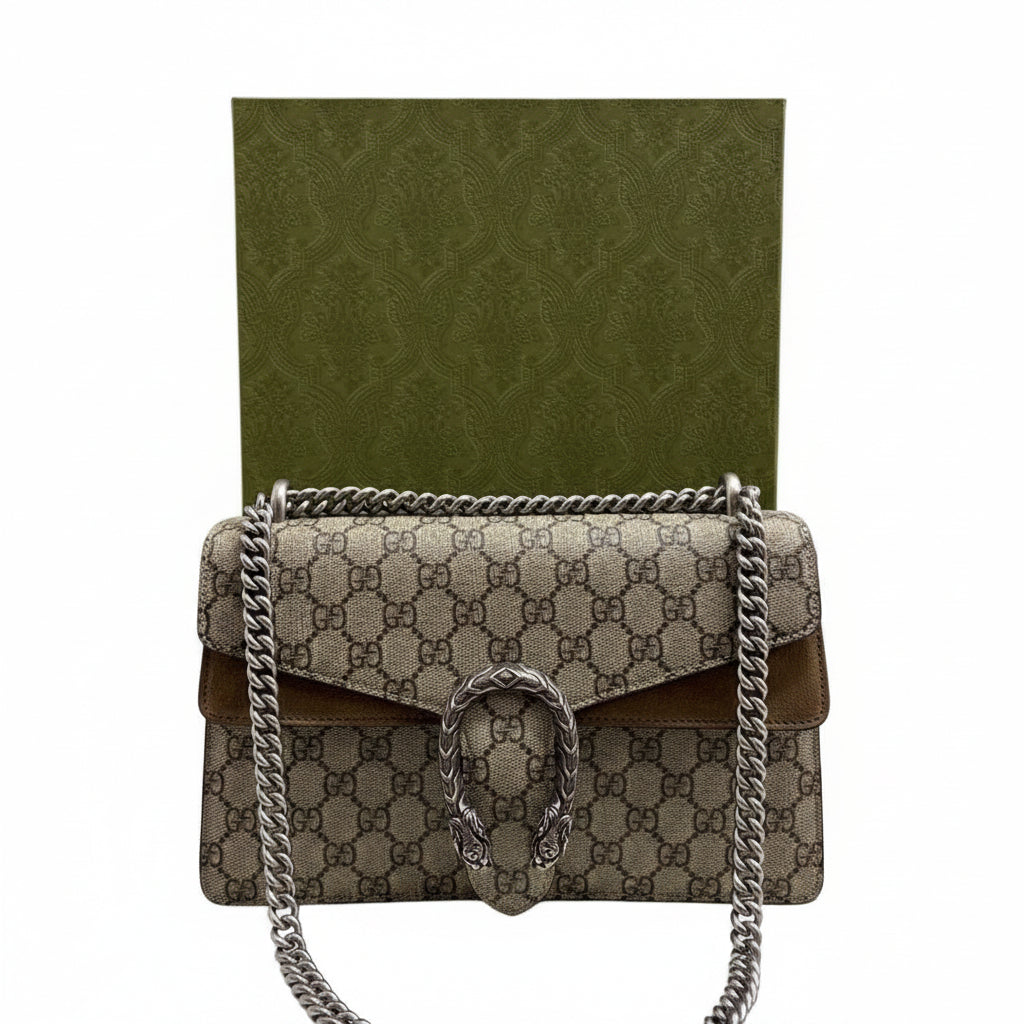 gucci HANDBAGS medium silver/grey