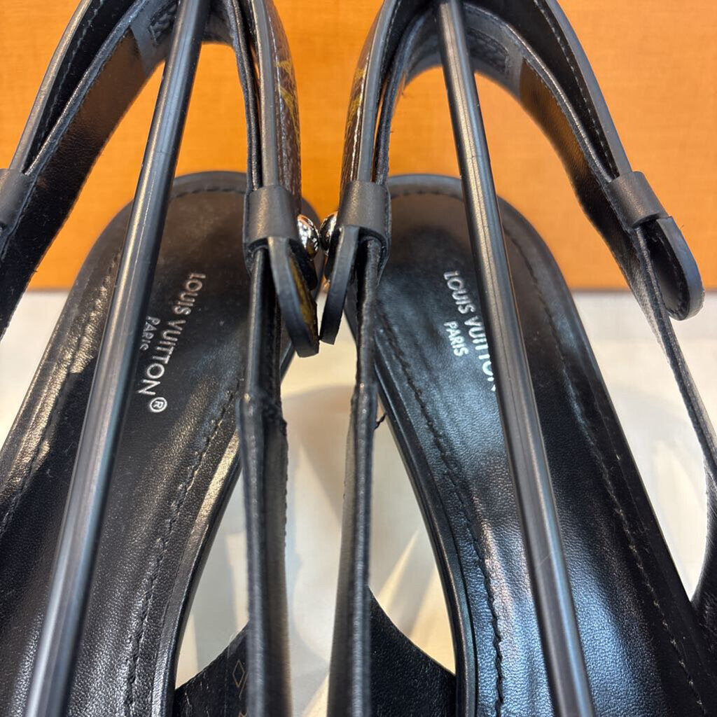 Louis Vuitton Legacy Slingback Pump SHOES 39.5 black