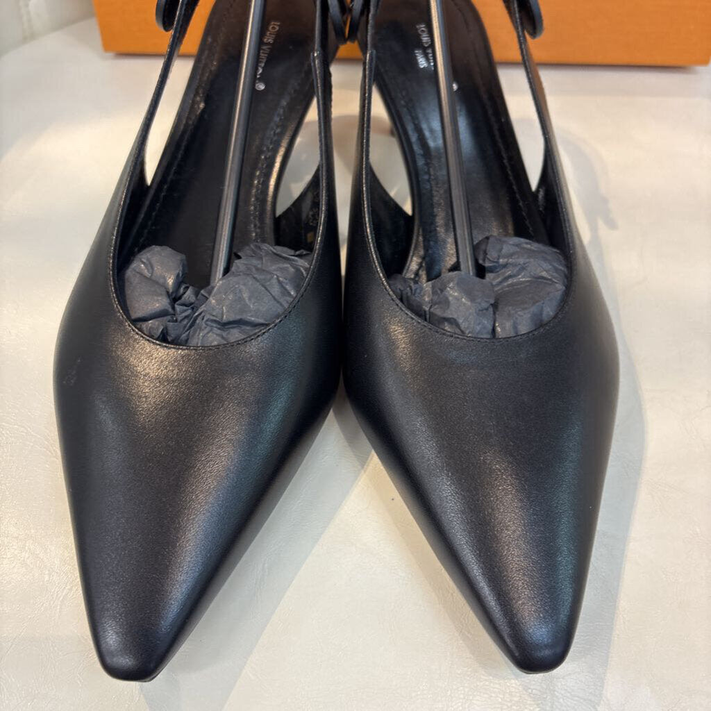 Louis Vuitton Legacy Slingback Pump SHOES 39.5 black