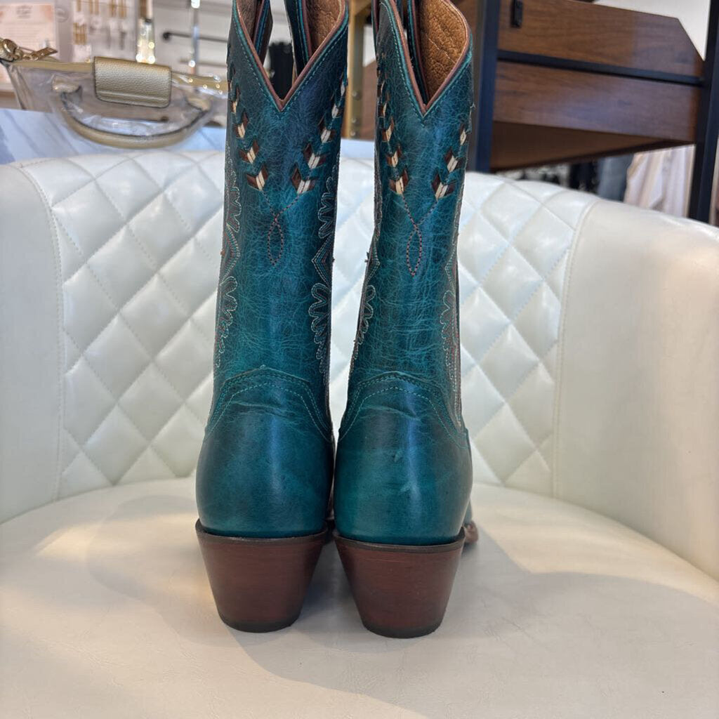 Justin Boots SHOES 8 teal