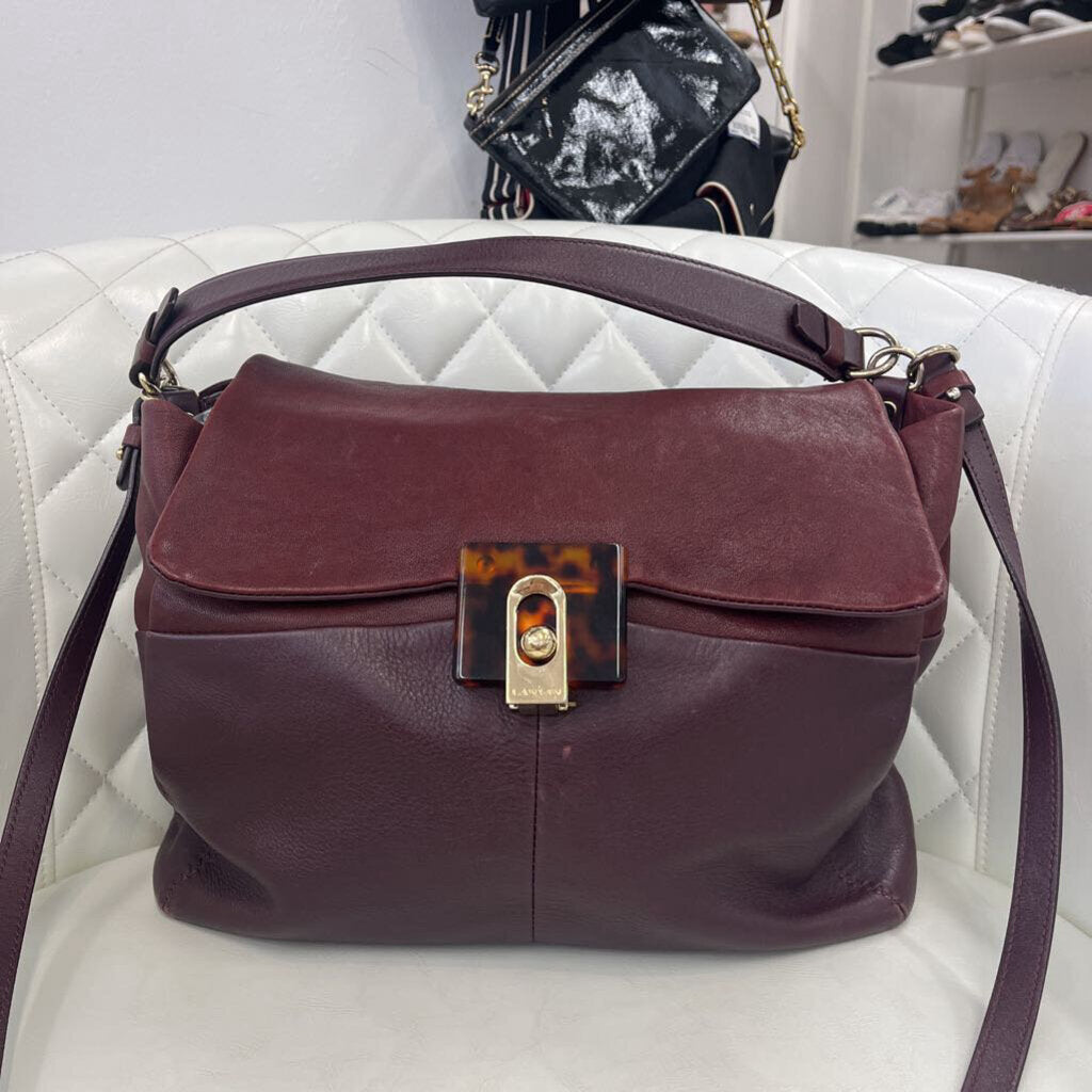 Lanvin HANDBAGS burgundy