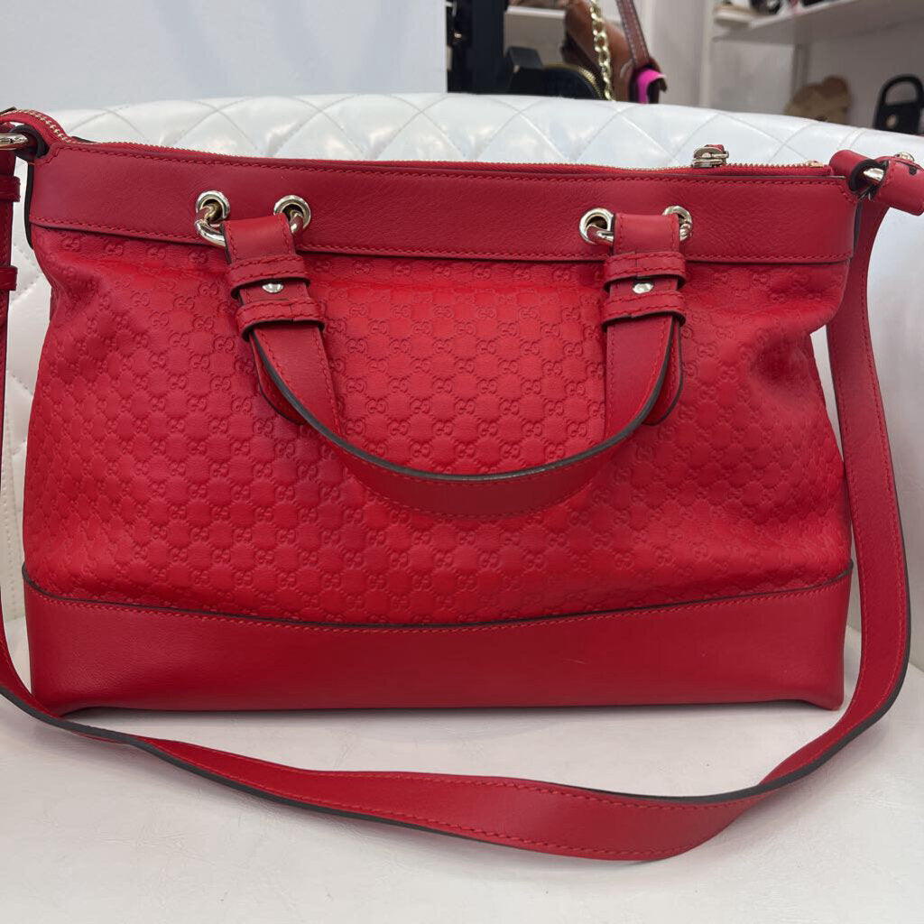 Gucci Micro Guccisima Red Valentine HANDBAGS red