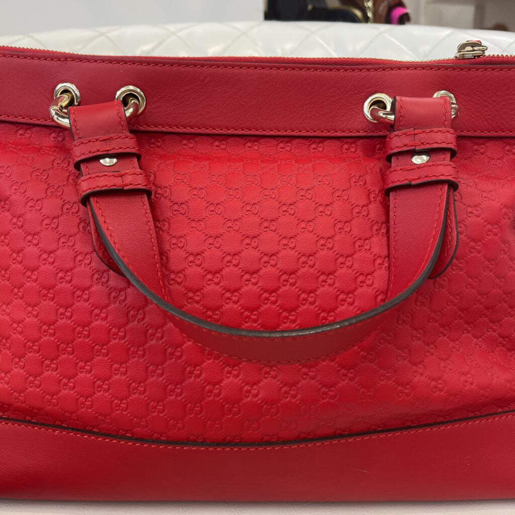 Gucci Micro Guccisima Red Valentine HANDBAGS red