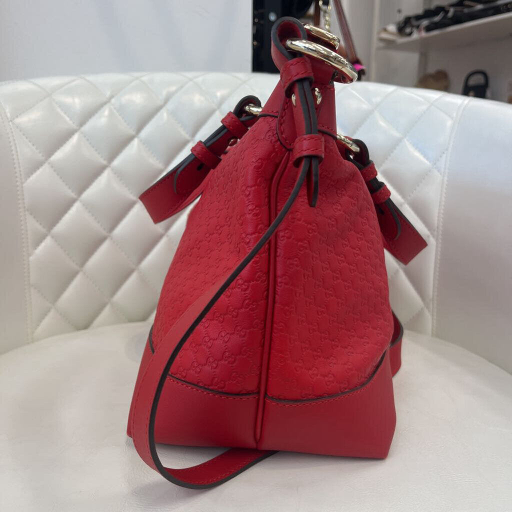 Gucci Micro Guccisima Red Valentine HANDBAGS red