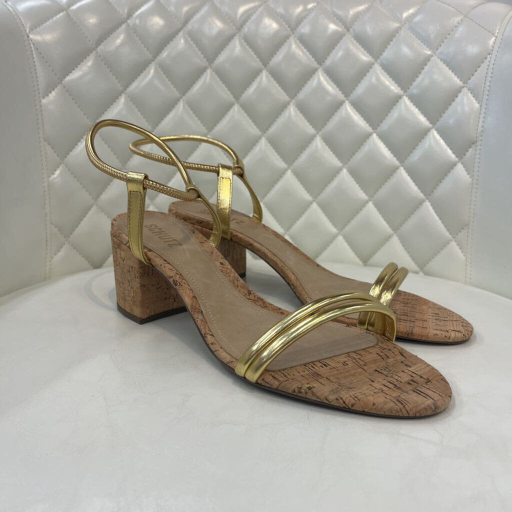 SchutZ SHOES 10 gold