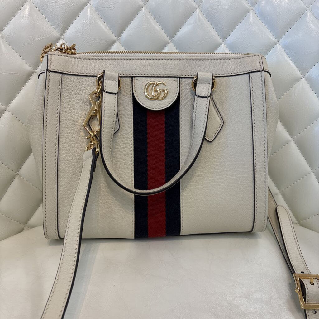 Gucci Ophedia Tote HANDBAGS Small white