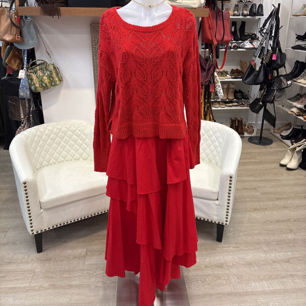 anthropologie CLOTHING m red