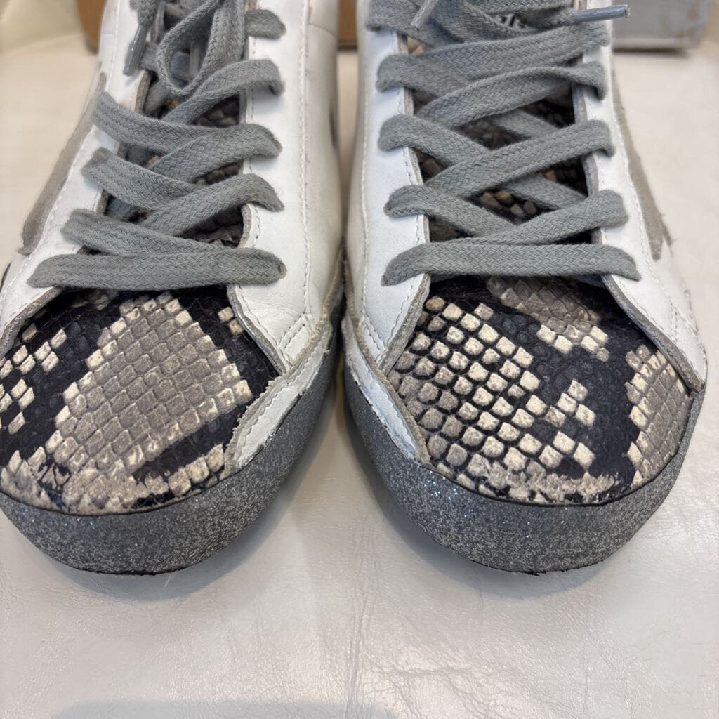 Golden Goose SHOES 36 silver snake