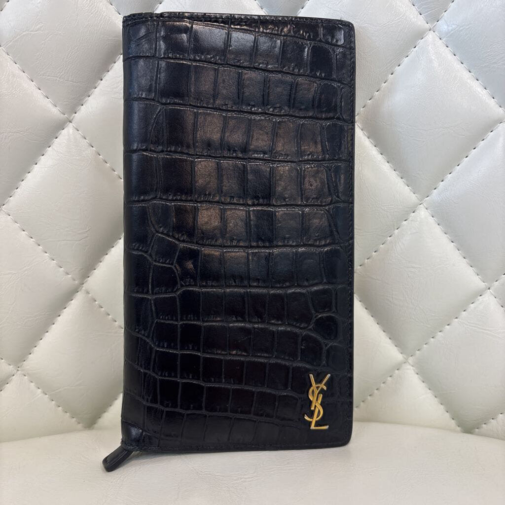 Yves Saint Laurent ACCESSORIES black croc