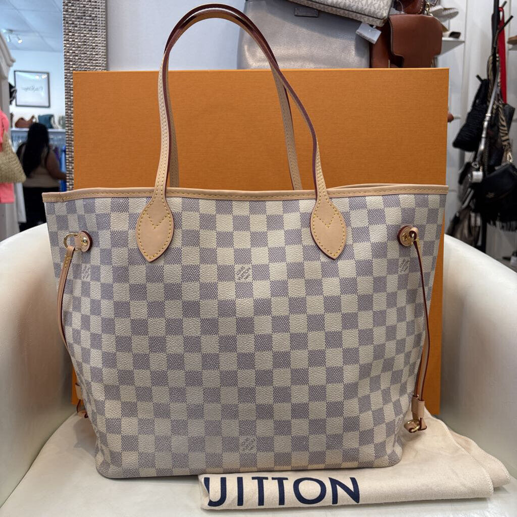 Louis Vuitton HANDBAGS MM Damier Azur