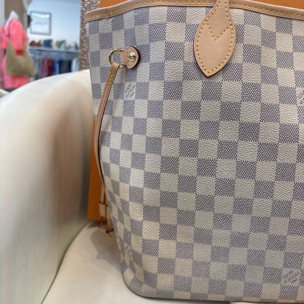 Louis Vuitton HANDBAGS MM Damier Azur
