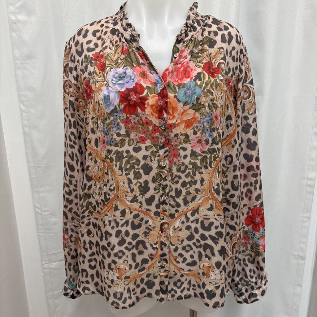 Johnny Was CLOTHING xl cheetah