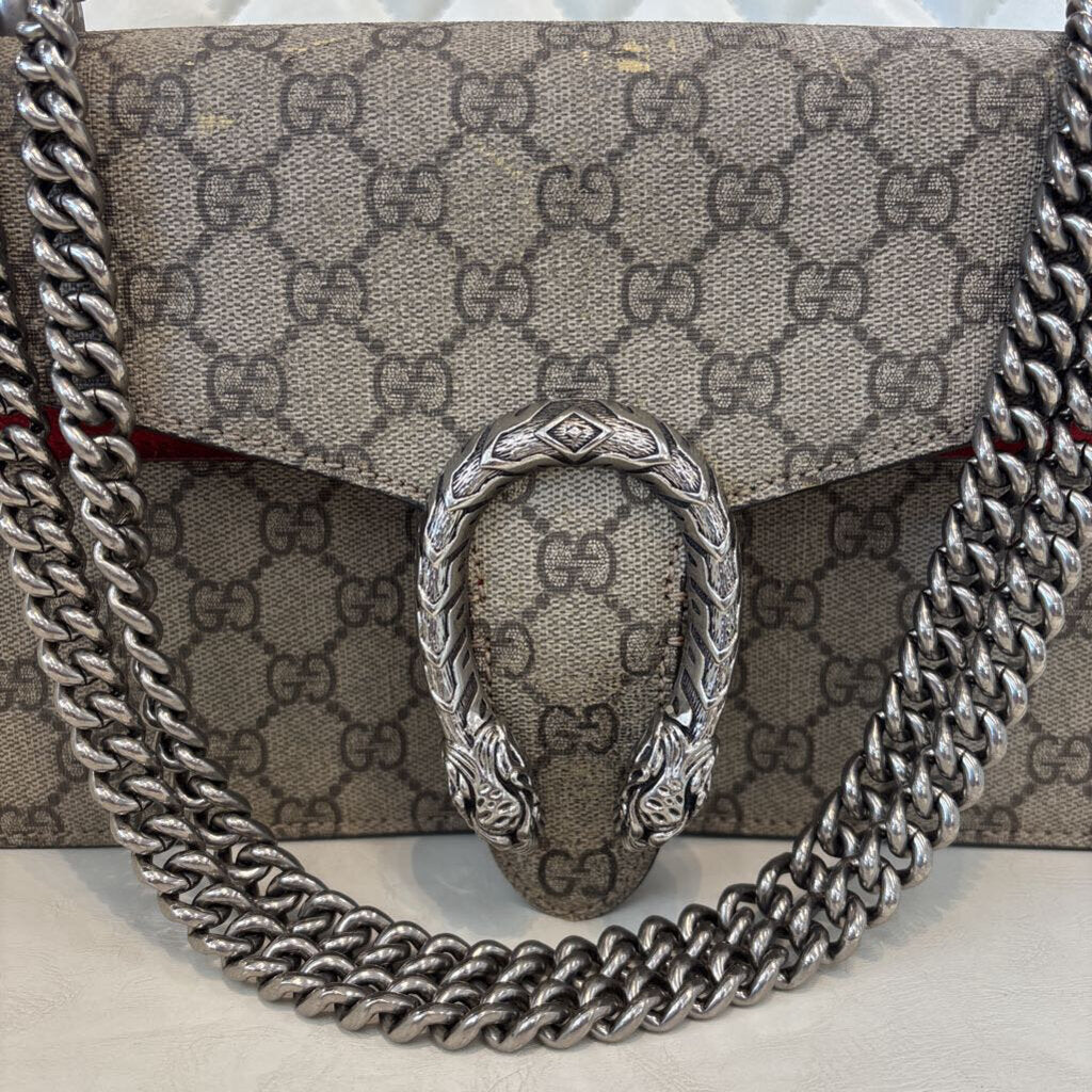 Gucci Dionysus HANDBAGS red/grey
