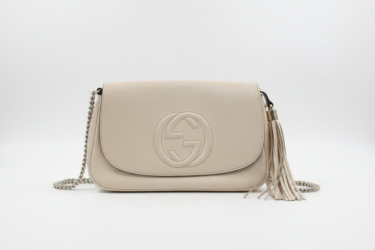 Gucci Soho HANDBAGS cream