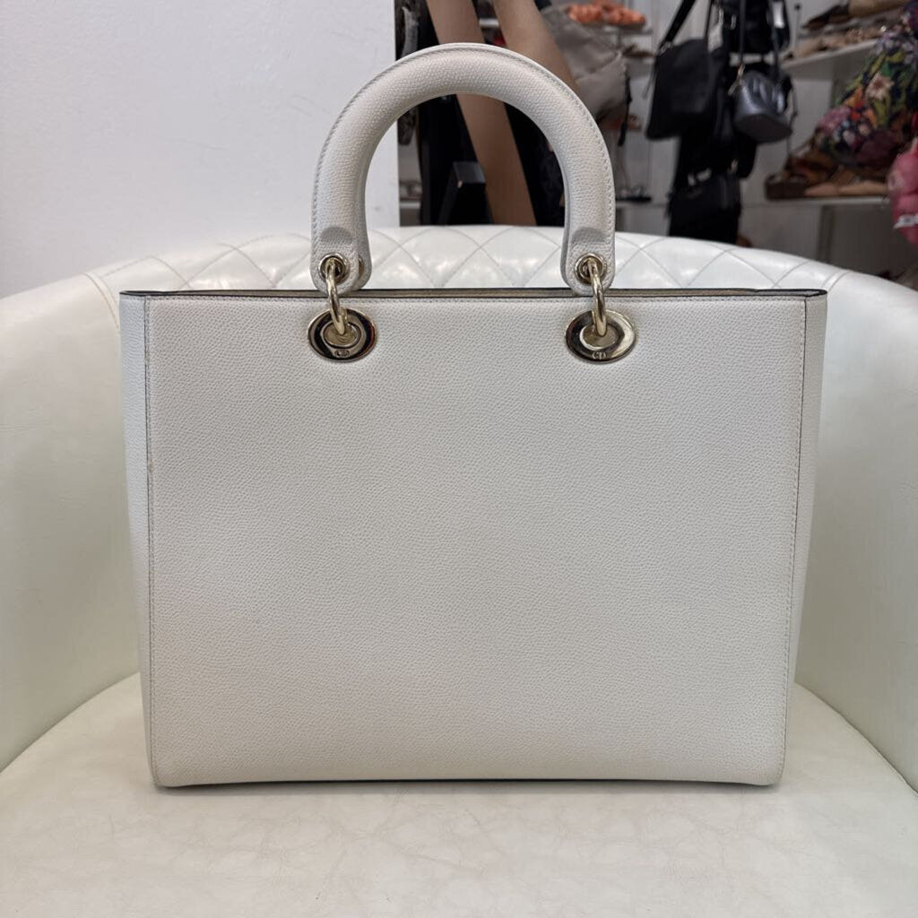 Dior Lady Purse HANDBAGS Large Cream