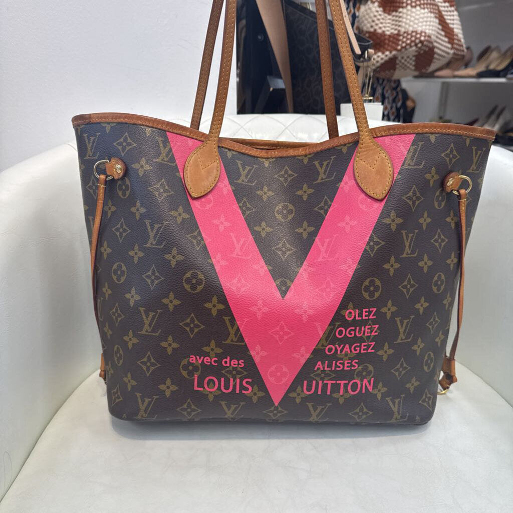 Louis Vuitton Neverfull Tote Limited Edition Cities V HANDBAGS MM monogram
