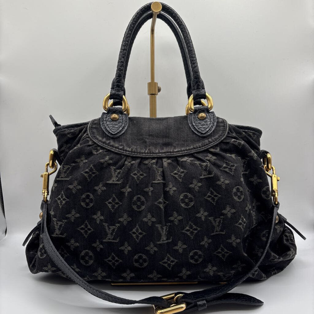 Louis Vuitton HANDBAGS black denim
