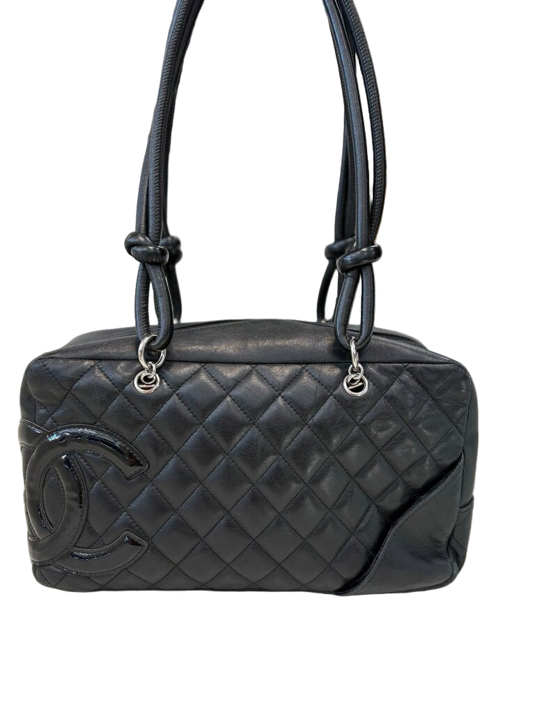 Chanel Cambon Bowler Bag HANDBAGS black