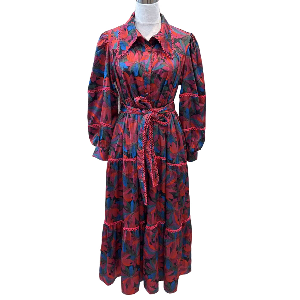Victoria Dunn CLOTHING medium brown floral