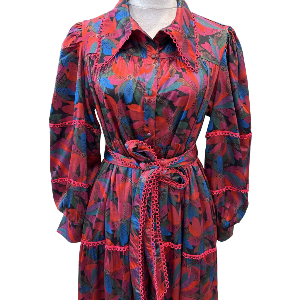 Victoria Dunn CLOTHING medium brown floral