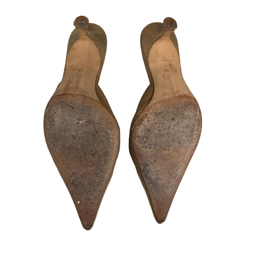 Manolo Blahnik SHOES 39 tan