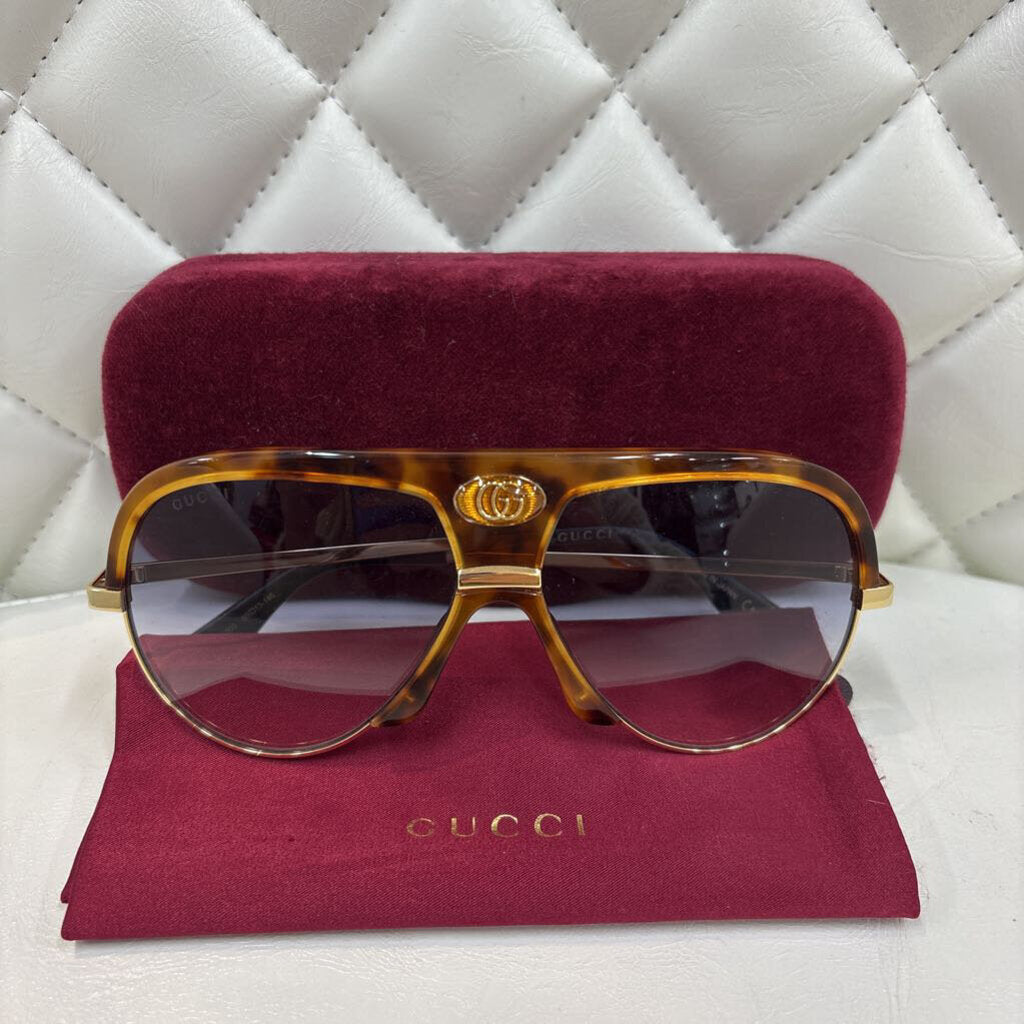 gucci SUNGLASSES OS tortise